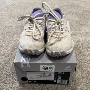 adidas White and Purple Girl’s Golf Shoes